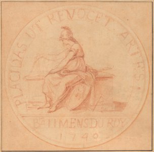 Design for a Medal- Bâtiments du Roy, 1740 MET DP219059