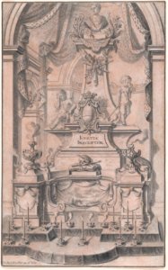 Design for a Funeral Monument (Preparatory Drawing for a Print) MET DP874836