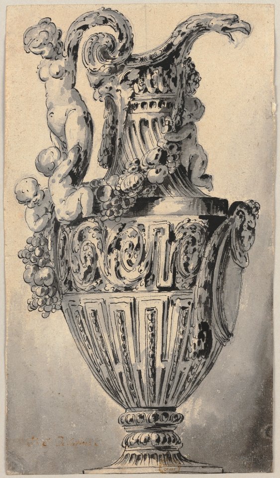 Design for a Ewer, Jean Charles Delafosse, 1734–91