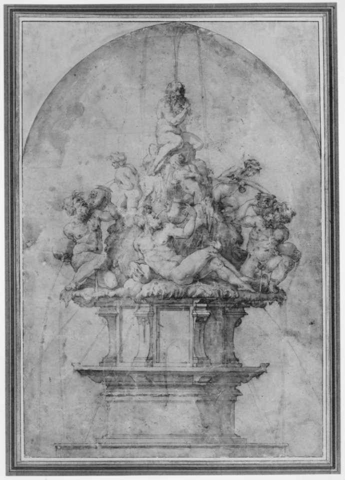 Design for a Fountain with River Gods and Nymphs MET MM91436