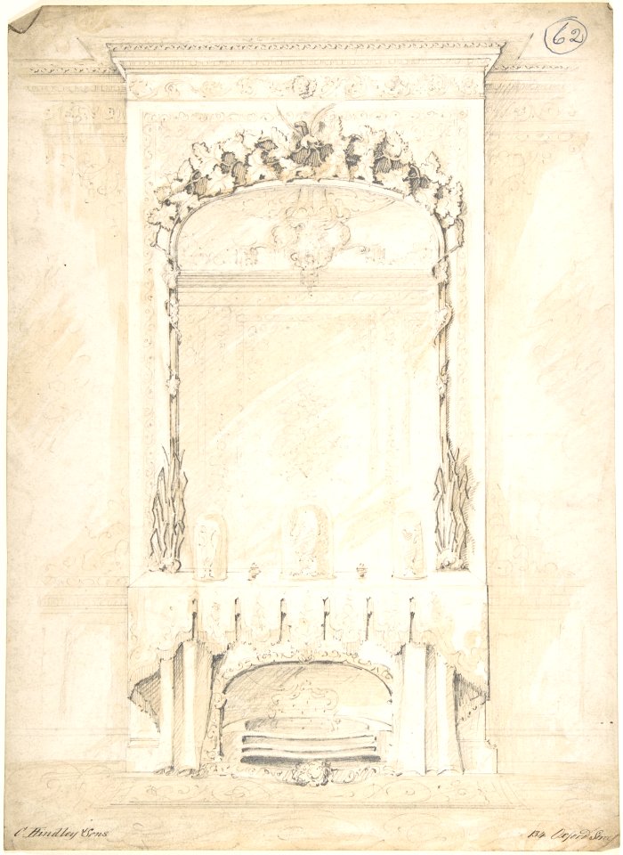 Design for a Fireplace and Mirror MET DP804594