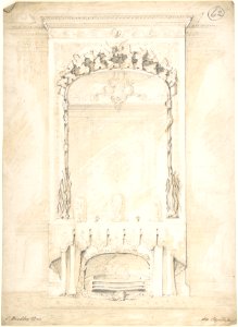 Design for a Fireplace and Mirror MET DP804594