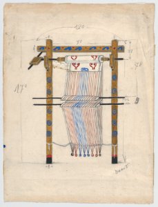Design for a Loom, possibly for the Ballet 'Helen of Sparta' (1913) MET DP858625