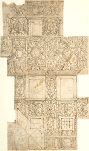 Design for a Facade with Sgraffito Decorations MET DP801960