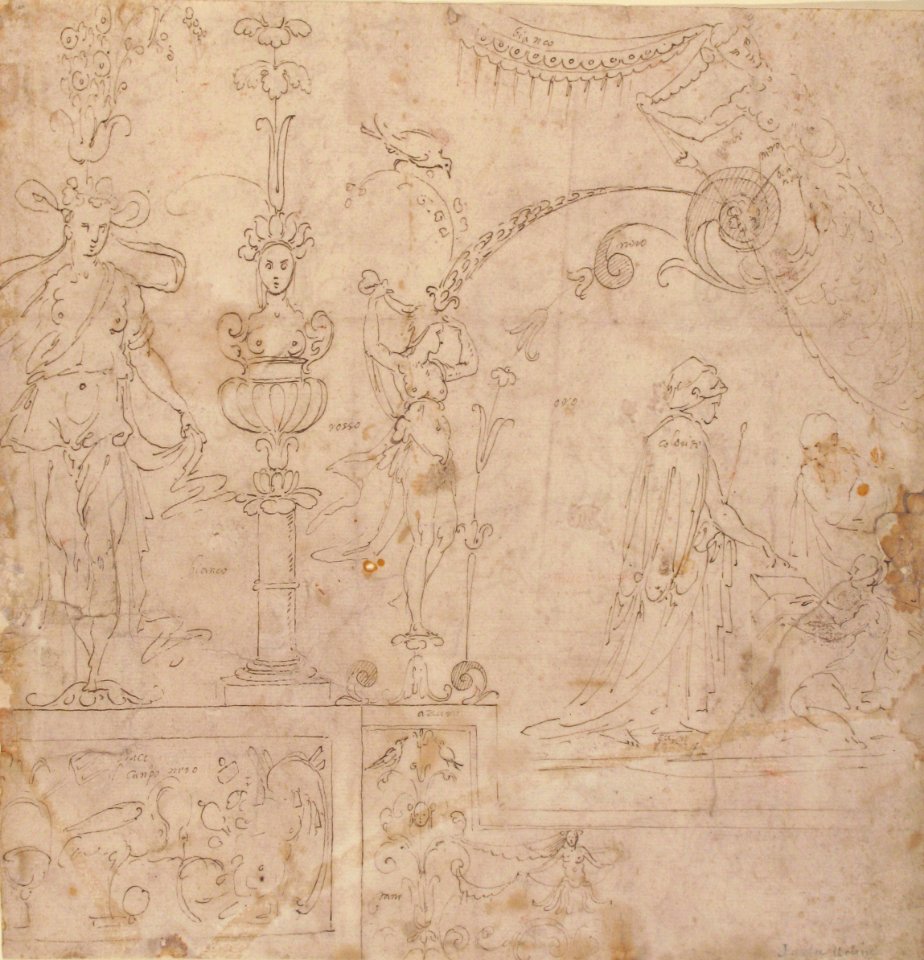 Design for a Grotesque Wall Decoration MET 59.605.5 RECTO