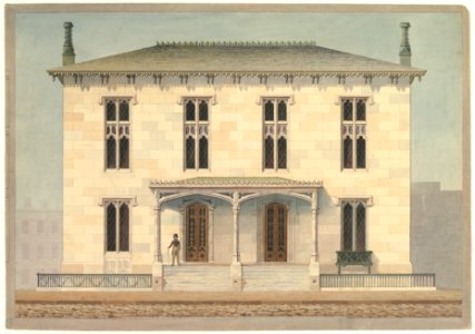 Design for a Double Townhouse (front elevation) MET DP819806