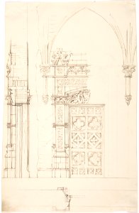 Design for a Gothic Wall and Door MET DP806467