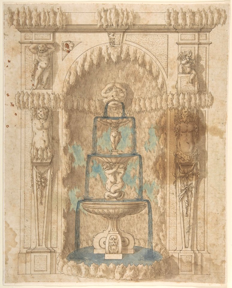 Design for a Grotto with a Fountain MET DP802727