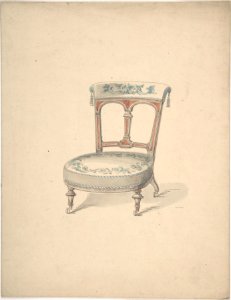 Design for a Low Chair on Casters MET DP806641
