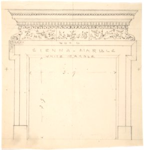 Design for a Marble Fireplace MET DP806471