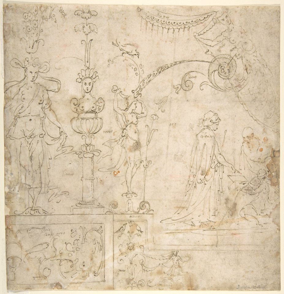Design for a Grotesque Wall Decoration MET DP811055