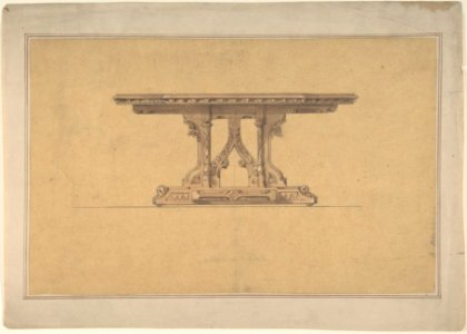 Design for a Gothic Style Table MET DP806504