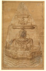 Design for a Fountain with River Gods and Nymphs MET DP820629