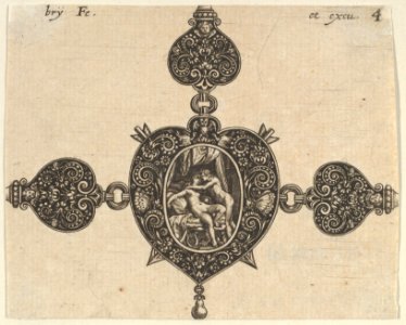 Design for a Heart-Shaped Brooch MET DP837175