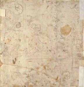Design for a Grotesque Wall Decoration MET 59.605.5 VERSO
