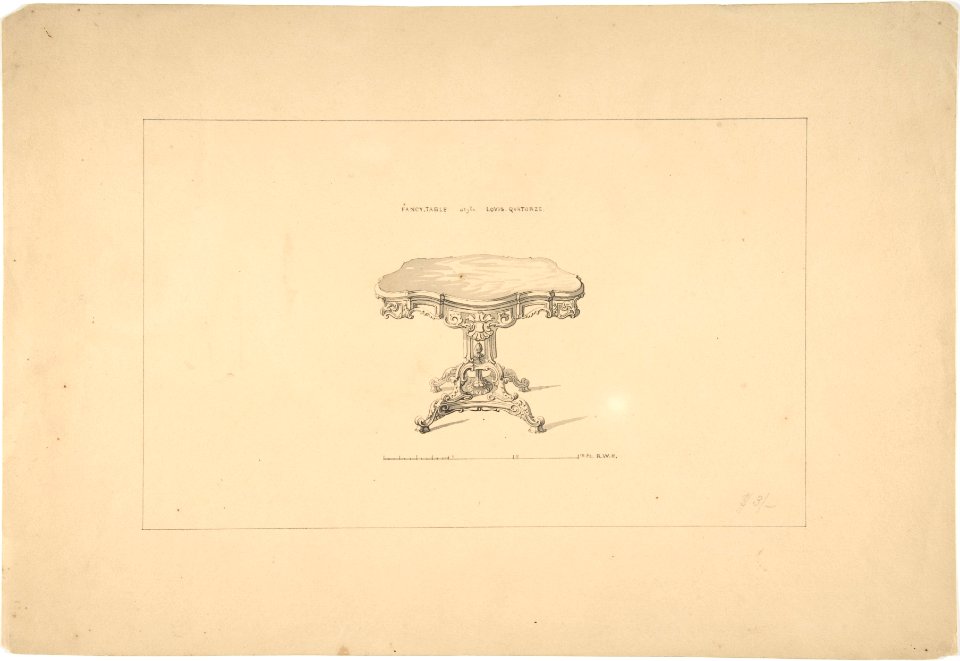 Design for a Fancy Table, Louis Quatorze Style MET DP805769
