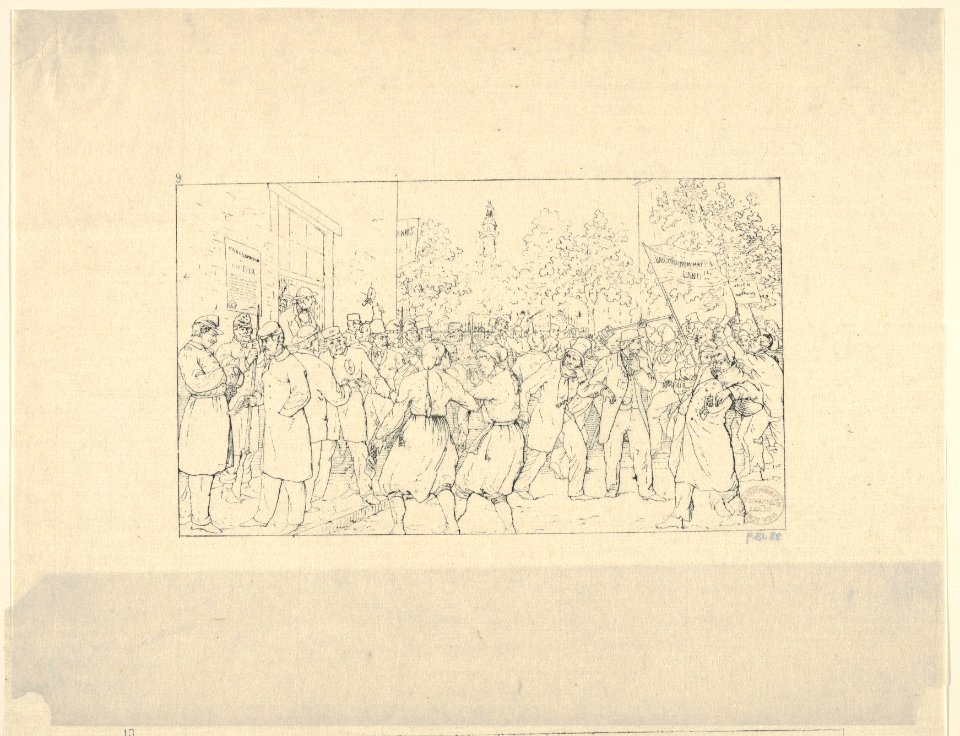 Election in Baltimore, November, 1862 (from Confederate War Etchings) MET DP831334