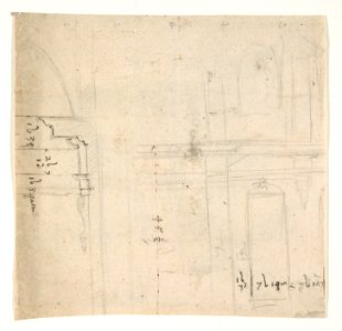 Design for a monument; verso- Architectural sketches MET DP808649