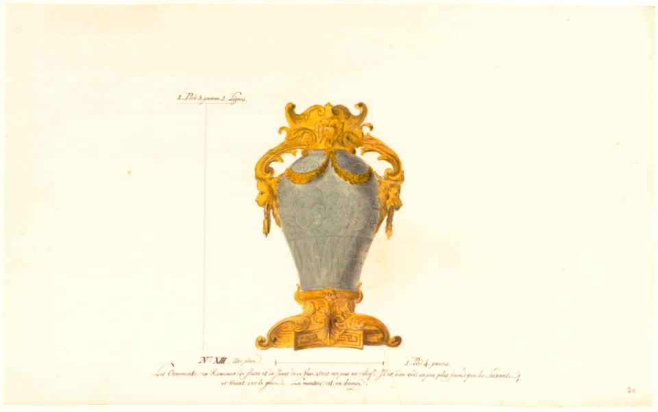 Design for a Mounted Chinese Vase MET DP155125