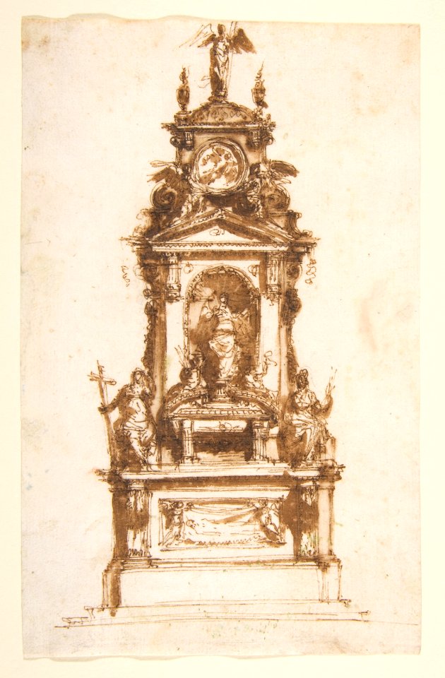 Design for an Altar Erected for the Holy Week MET DP812136