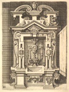 Design for a Lavabo, Plate 85 from Dietterlin's Architectura MET DP828570