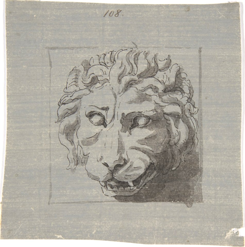 Design for a Lion's Head Relief MET DP809211