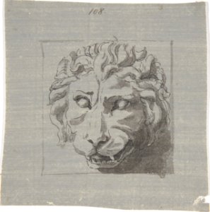 Design for a Lion's Head Relief MET DP809211