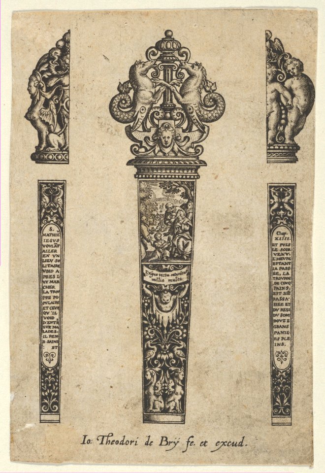 Design for a Knife Handle with the Sermon on the Mount MET DP837192