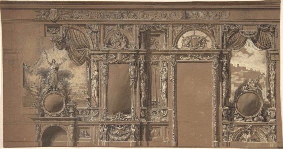 Design for a Heavily-Decorated Wall Elevation MET DP803882