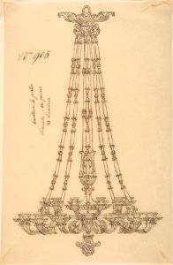 Design for a Hanging Chandelier MET DP809253