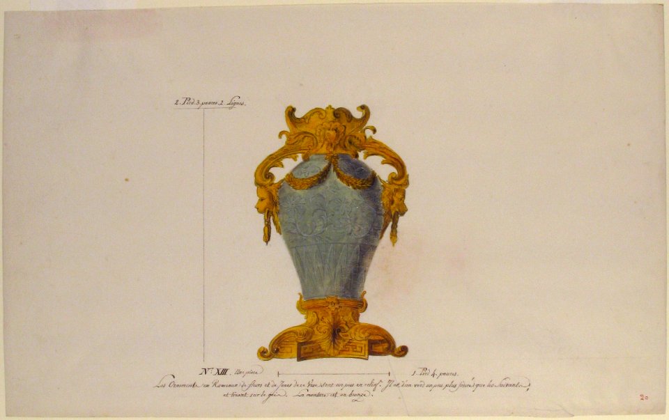 Design for a Mounted Chinese Vase MET 61.680.1.7