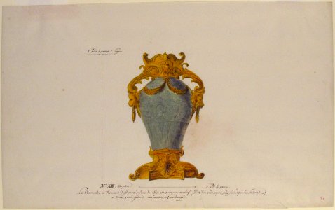 Design for a Mounted Chinese Vase MET 61.680.1.7