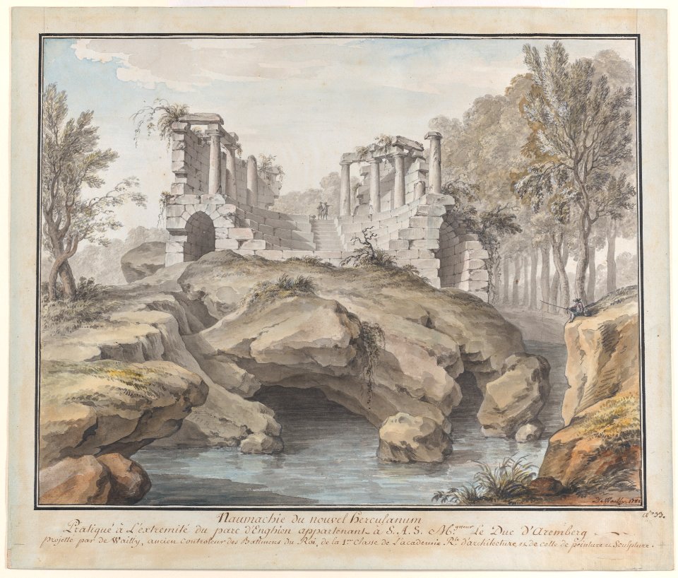 Design for a Naumachia, in the gardens at Chateau d'Enghien, Belgium Met DP886982