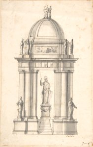 Design for a Monument with Minerva? MET DP800301