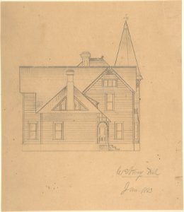 Design for a House, Side Elevation MET DP805092