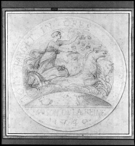 Design for a jeton or a token- Maison de la Reine 1740 MET 236631