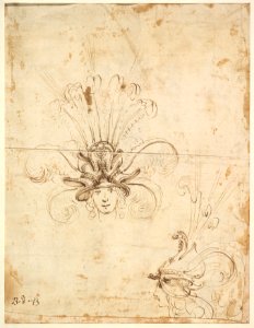 Design for a Headdress (front and side view) MET DP823542