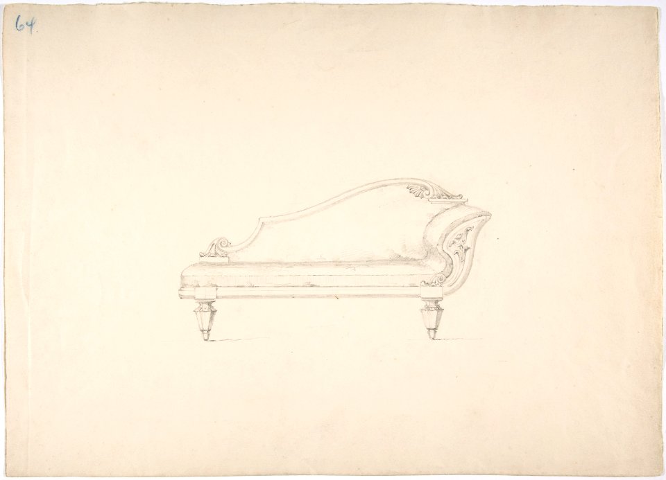 Design for a Sofa with One Wing-like Arm MET DP807187