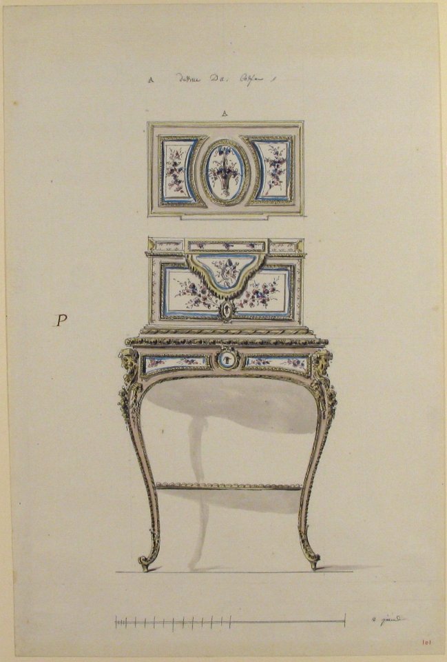 Design for a Jewel Coffer on a Writing Stand MET 59.611.2