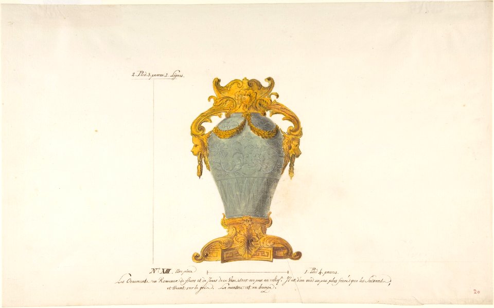 Design for a Mounted Chinese Vase MET DP808911