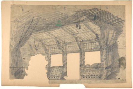 Design for a Stage Set at the Opéra, Paris- a Greenhouse MET DP810204