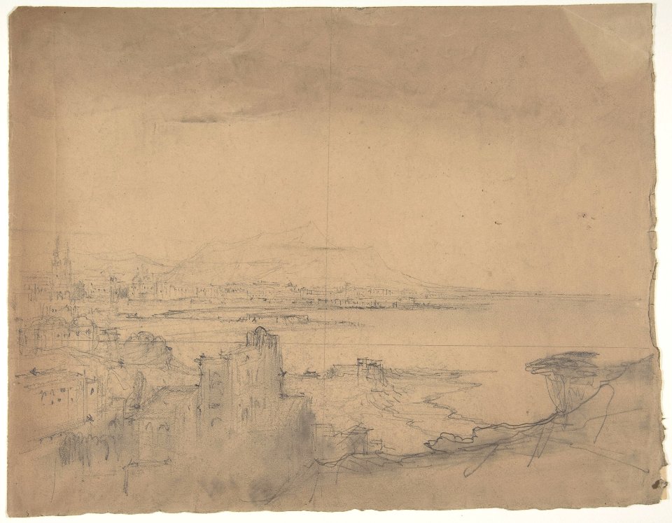 Design for a Stage Set at the Opéra, Paris (recto); Man with Cane (verso) MET DP809812