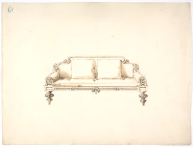 Design for a Sofa with Two Loose Cushions MET DP807192