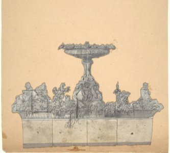 Design for a Stage Set at the Opéra, Paris- A Fountain MET DP809846