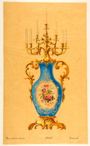 Design for a Porcelain Candelabra MET DP812405
