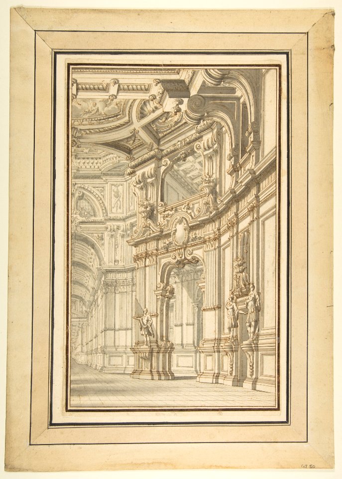 Design for a Stage Set, Showing Right Half Only MET DP812231