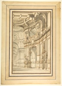 Design for a Stage Set, Showing Right Half Only MET DP812231