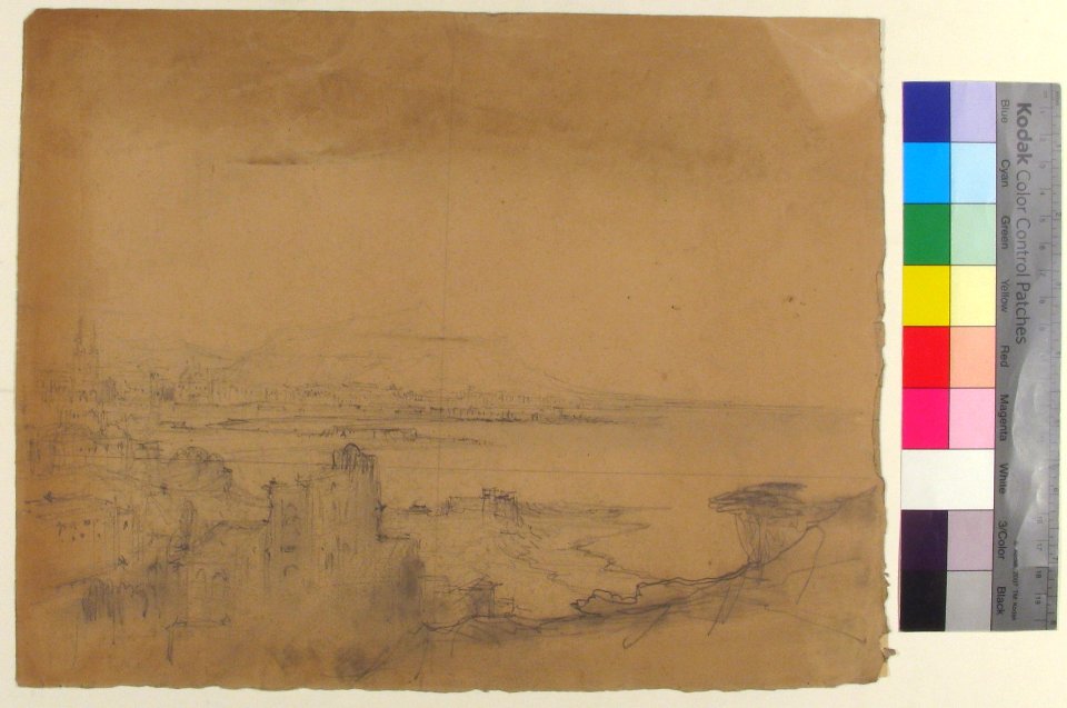 Design for a Stage Set at the Opéra, Paris (recto); Man with Cane (verso) MET 53.668.212