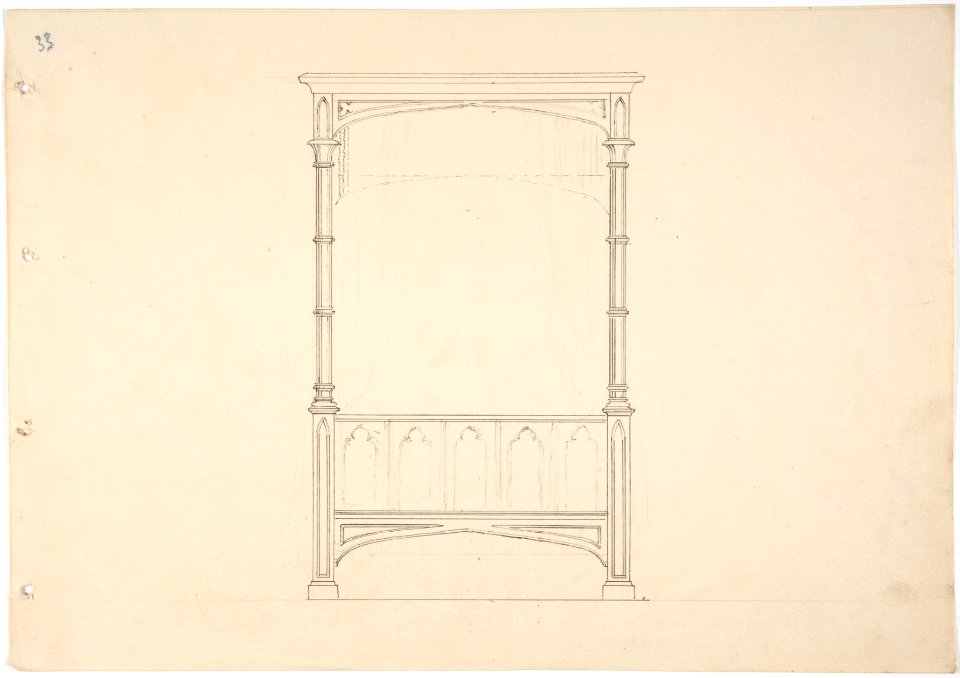 Design for a Gothic Bed MET DP807213