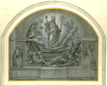 Design for a Frescoed Altarpiece of The Resurrection MET DP123324
